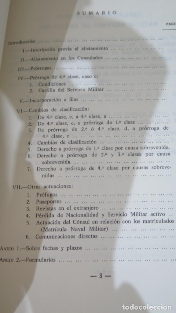 Libros de segunda mano: FUNCIONES CONSULARES RELATIVAS AL SERVICIO MILITAR - Foto 2