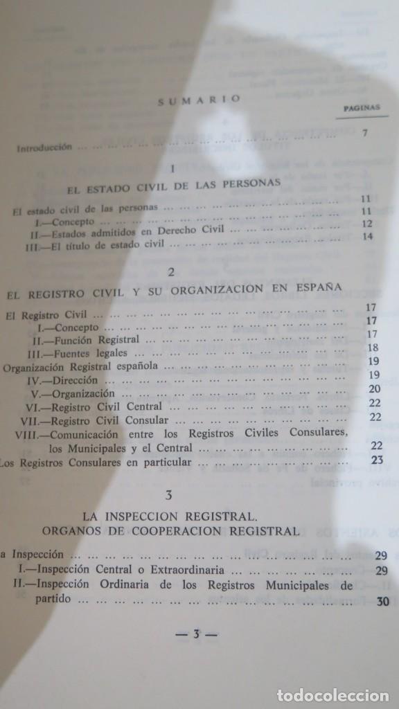 Libros de segunda mano: FUNCION CONSULARES RELATIVAS AL REGISTRO CIVIL - Foto 2