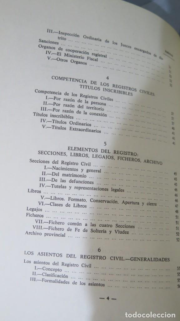 Libros de segunda mano: FUNCION CONSULARES RELATIVAS AL REGISTRO CIVIL - Foto 3