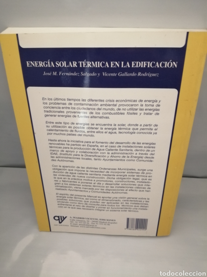 Libros de segunda mano: Energ&iacute;a solar t&eacute;rmica en la edificaci&oacute;n (Primera edici&oacute;n) - Foto 2