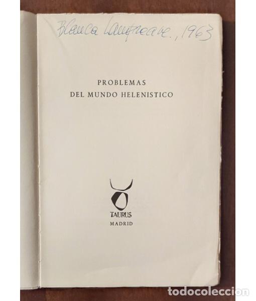 Libros de segunda mano: PROBLEMAS DEL MUNDO HELEN&Iacute;STICO. VV.AA. Taurus. 1961. - Foto 2