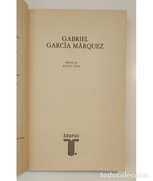 Libros de segunda mano: GARC&Iacute;A M&Aacute;RQUEZ. EARLE, Peter (ed.). Taurus. 1982. - Foto 2