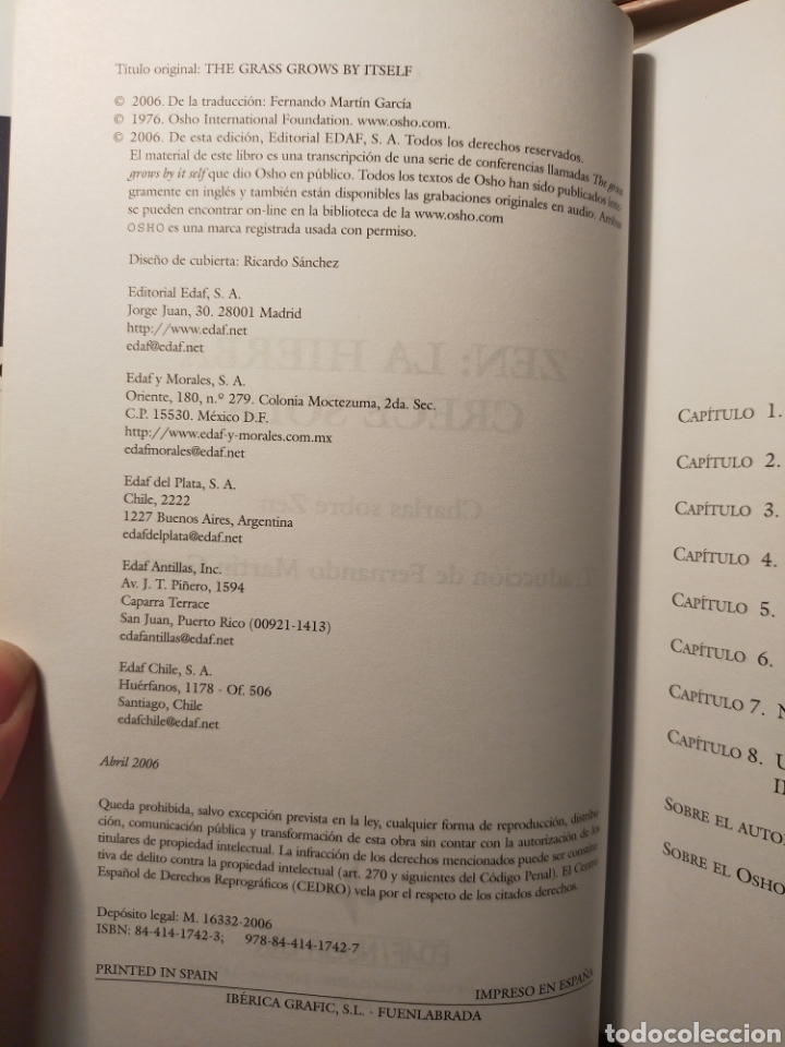 Libros de segunda mano: ZEN - LA HIERBA CRECE SOLA - OSHO - Foto 6