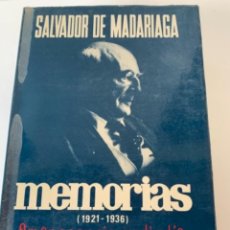 Libros de segunda mano: SALVADOR DE MADARIAGA (1921-1936) AMANECER SIN MEDIODÍA,(CAJ 3). Lote 229024815