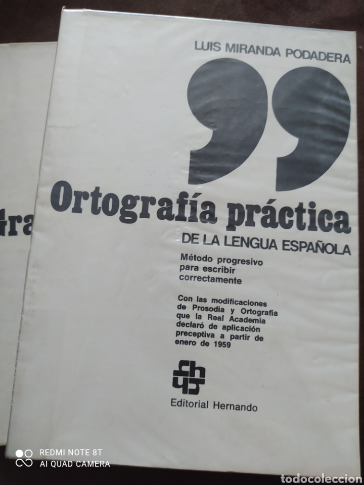 Libros de segunda mano: ORTOGRAF&Iacute;A PR&Aacute;CTICA Y GRAM&Aacute;TICA ESPA&Ntilde;OLA CURSO ELEMENTAL. LUIS MIRANDA PODADERA. EDITORIAL HERNANDO. - Foto 2