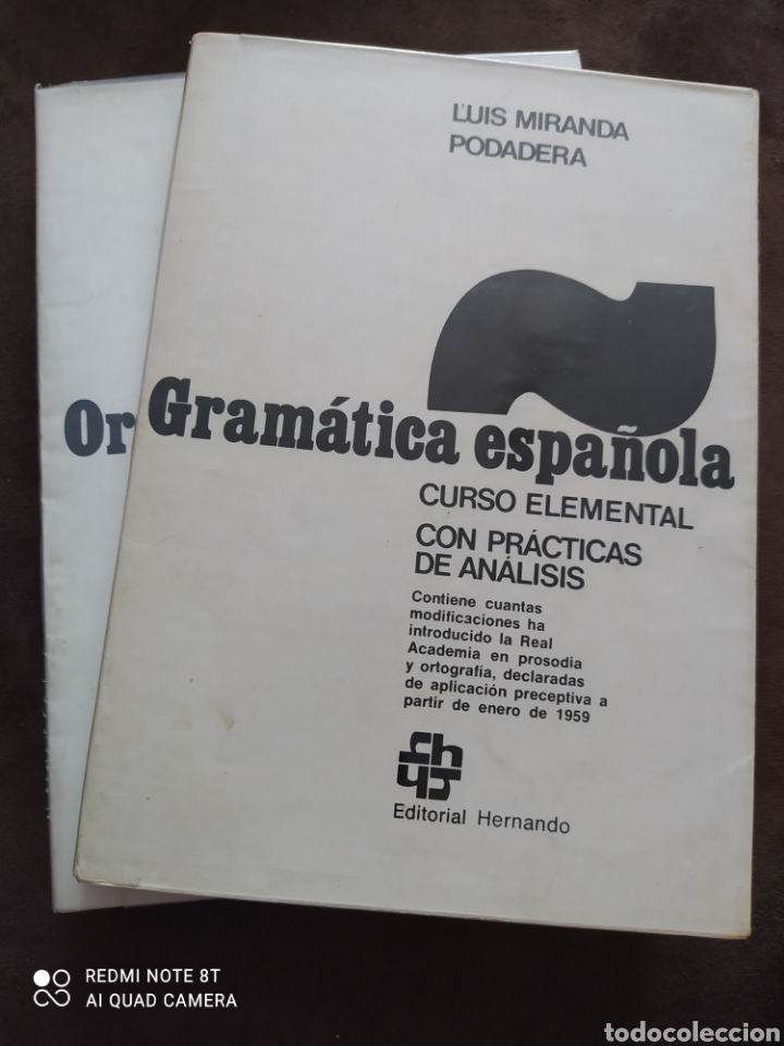 Libros de segunda mano: ORTOGRAF&Iacute;A PR&Aacute;CTICA Y GRAM&Aacute;TICA ESPA&Ntilde;OLA CURSO ELEMENTAL. LUIS MIRANDA PODADERA. EDITORIAL HERNANDO. - Foto 1