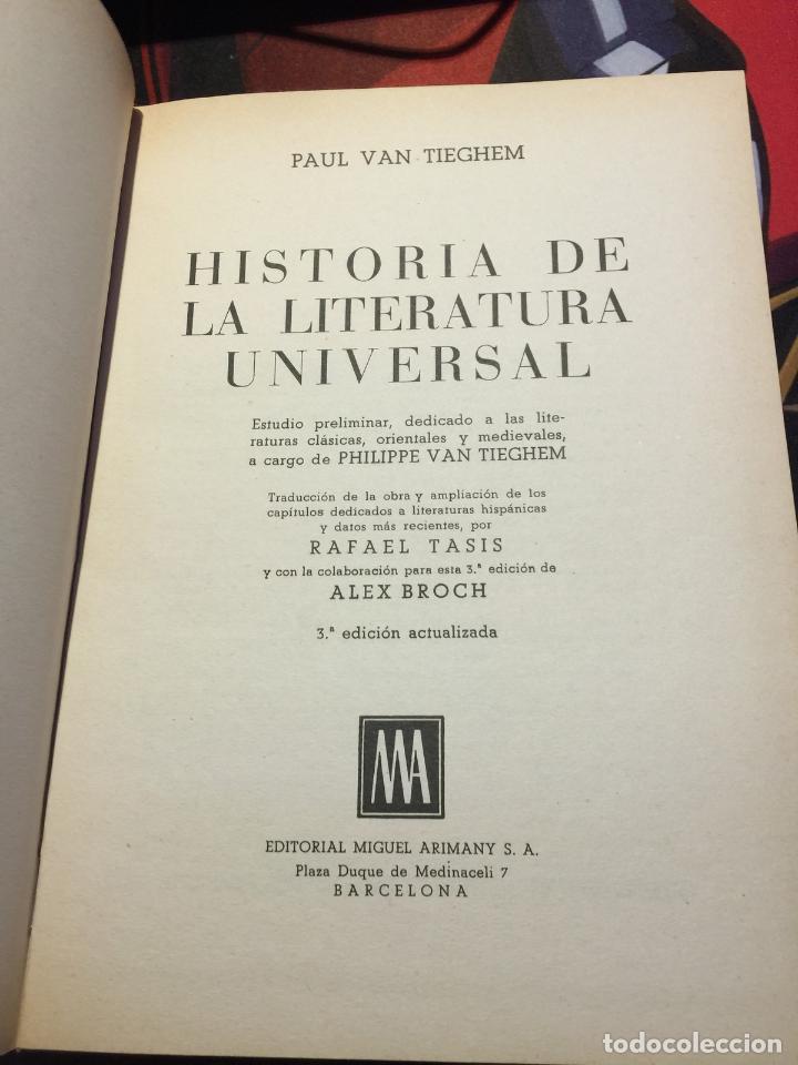Libros de segunda mano: Historia de la literatura universal - paul van tieghem - Foto 3