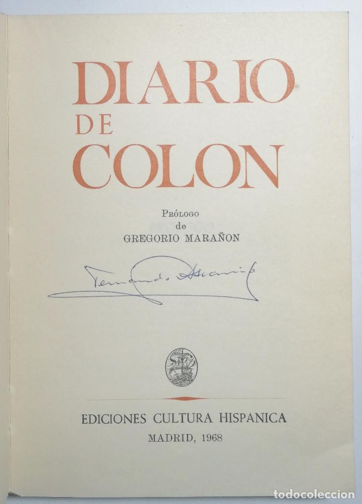 Libros de segunda mano: DIARIO DE COL&Oacute;N. PR&Oacute;LOGO DE GREGORIO MARA&Ntilde;&Oacute;N. 1968. - Foto 2