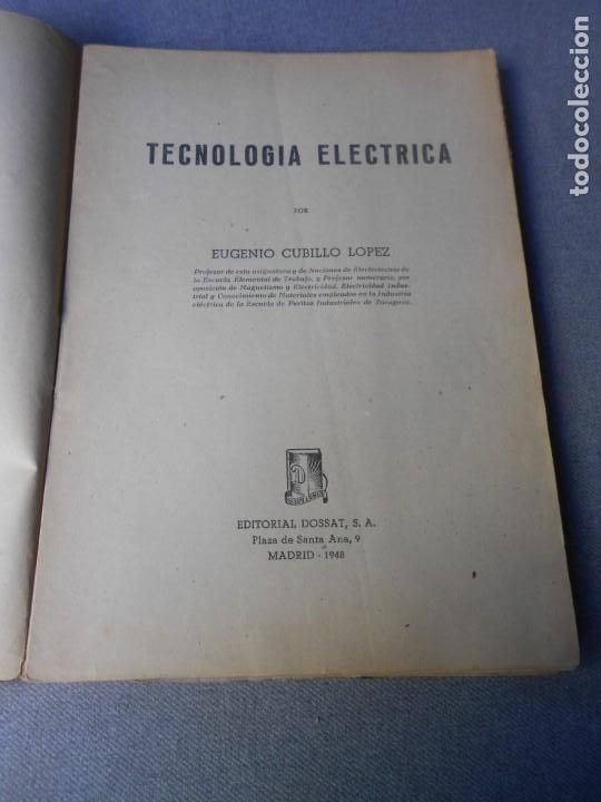 Libros de segunda mano: TECNOLOGIA ELECTRICA - Foto 2