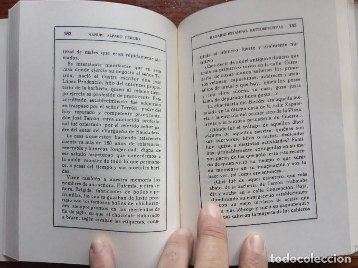 Libros de segunda mano: Badajoz. Estampas retrospectivas-MANUEL ALFARO.EDICCION FACSIMIL. - Foto 3