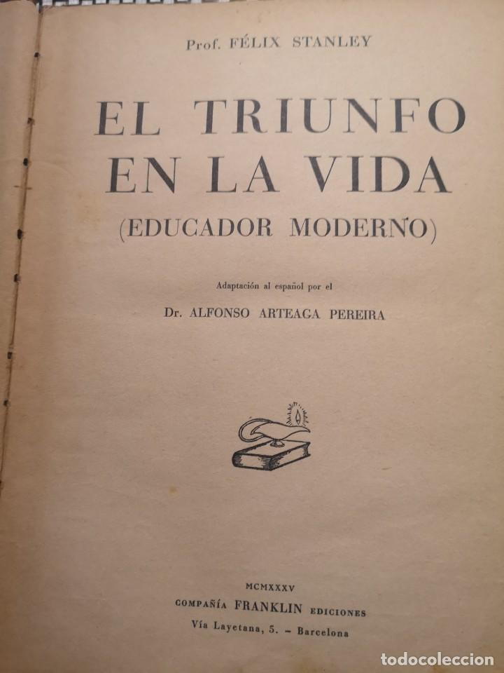 Libros de segunda mano: Libro El triunfo de la vida,Franklin - Foto 2