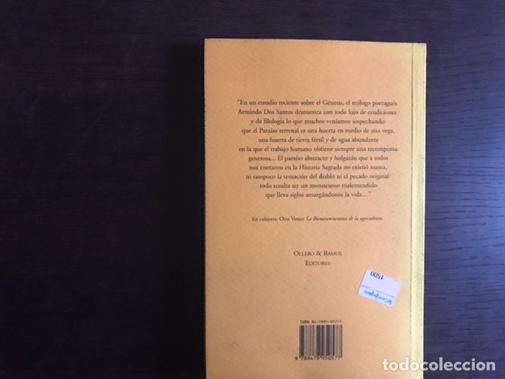 Libros de segunda mano: La huerta del Ed&eacute;n. Antonio Mu&ntilde;oz Molina - Foto 2