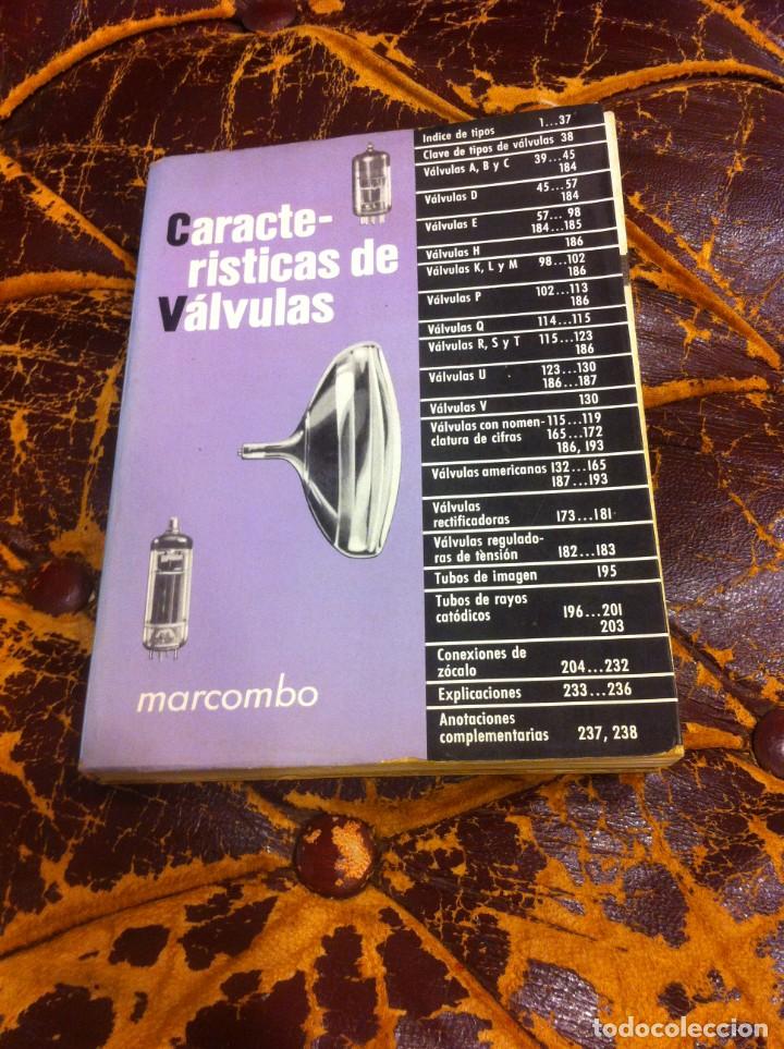 Libros de segunda mano: CARACTER&Iacute;STICAS DE V&Aacute;LVULAS. ED. MARCOMBO - Foto 1
