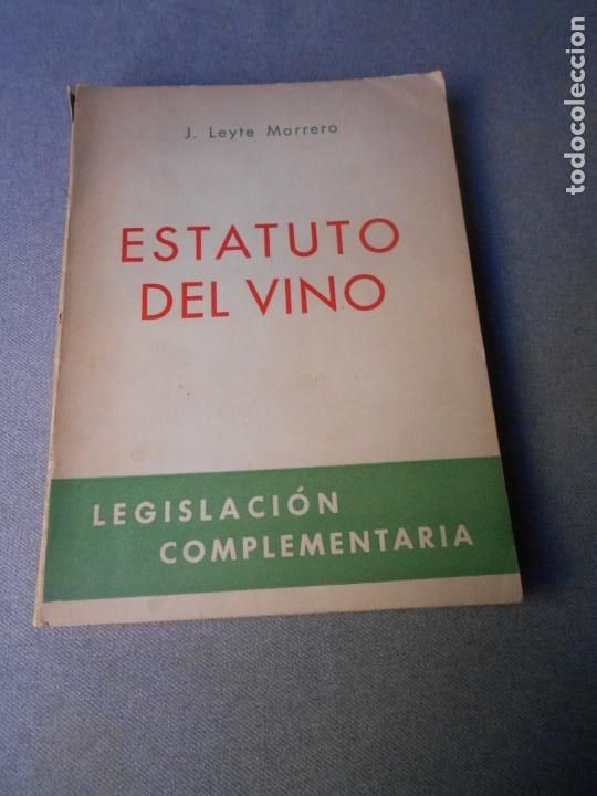Libros de segunda mano: ESTATUTO DEL VINO - Foto 1
