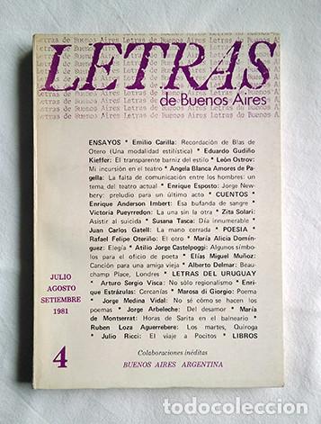 Second hand books: Letras de Buenos Aires n&ordm; 4, 1981