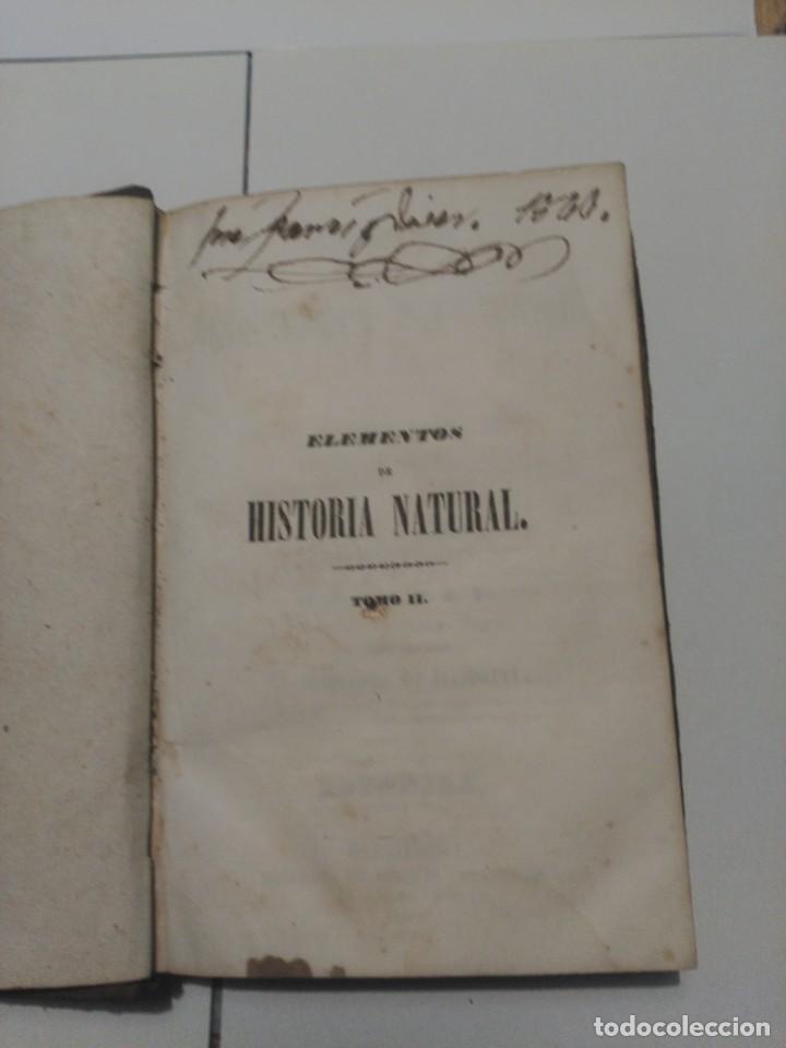 Libros de segunda mano: Elementos de Historia Natural - Foto 2