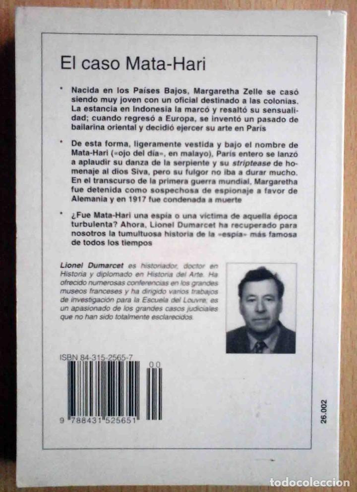 Libros de segunda mano: El caso Mata-Hari (Lionel Dumarcet) De Vecchi 2000. - Foto 2