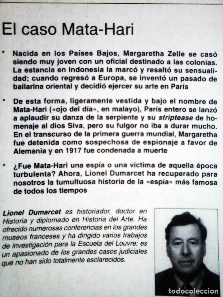 Libros de segunda mano: El caso Mata-Hari (Lionel Dumarcet) De Vecchi 2000. - Foto 3