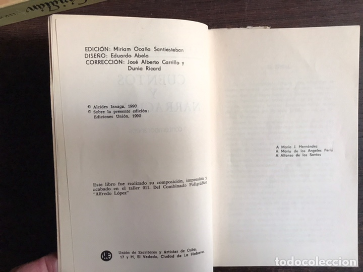 Libros de segunda mano: Cuentos y narraciones. Alcides Iznaga. Editora Nacional - Foto 3