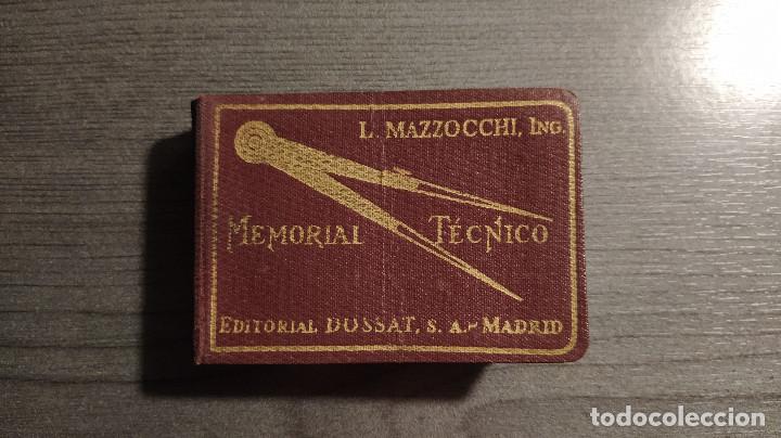 Libros de segunda mano: MEMORIAL TECNICO. L. MAZZOCCHI. EDITORIAL DOSSAT. 8&ordf; Edici&oacute;n - Foto 1
