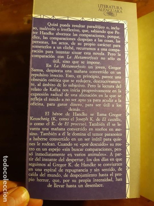 Libros de segunda mano: Peter Handke el momento de la sensaci&oacute;n verdadera - Foto 4