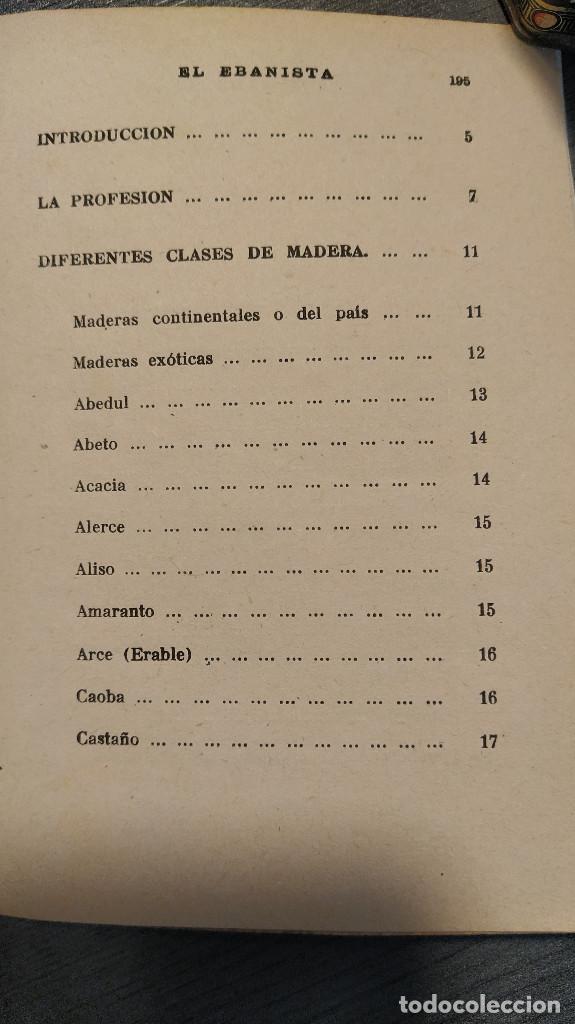 Libros de segunda mano: EL EBANISTA. VICENTE GUARDIOLA. - Foto 3