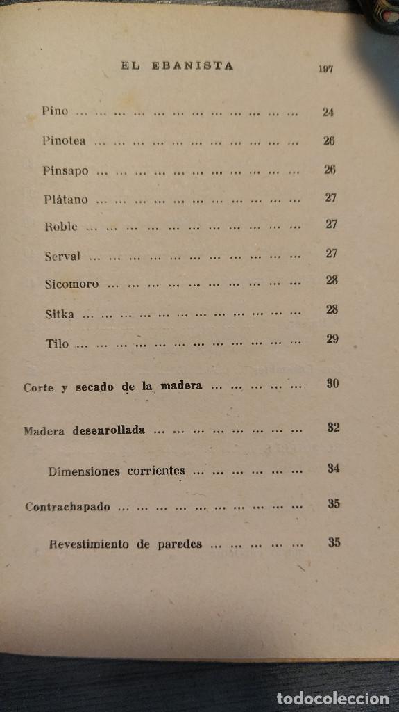 Libros de segunda mano: EL EBANISTA. VICENTE GUARDIOLA. - Foto 5