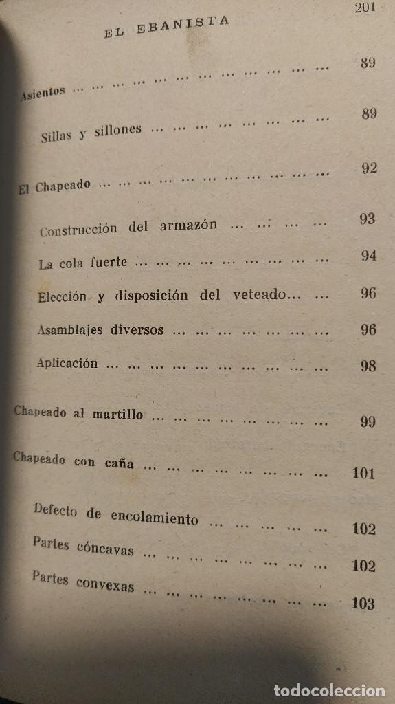 Libros de segunda mano: EL EBANISTA. VICENTE GUARDIOLA. - Foto 9