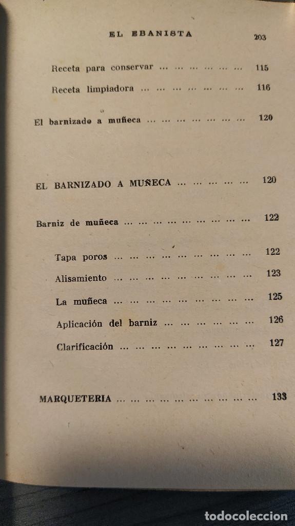 Libros de segunda mano: EL EBANISTA. VICENTE GUARDIOLA. - Foto 11