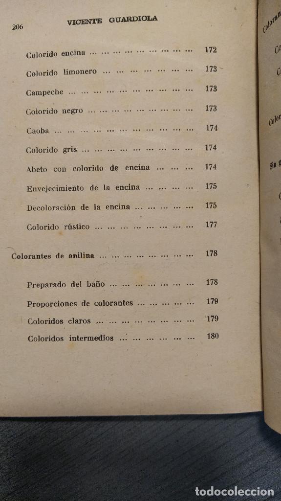 Libros de segunda mano: EL EBANISTA. VICENTE GUARDIOLA. - Foto 12