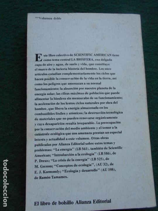 Libros de segunda mano: LA BIOSFERA ALIANZA EDITORIAL - Foto 2