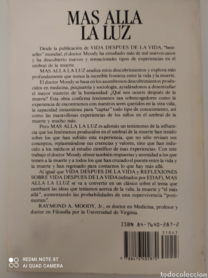Libros de segunda mano: M&aacute;s all&aacute; la luz - Foto 2