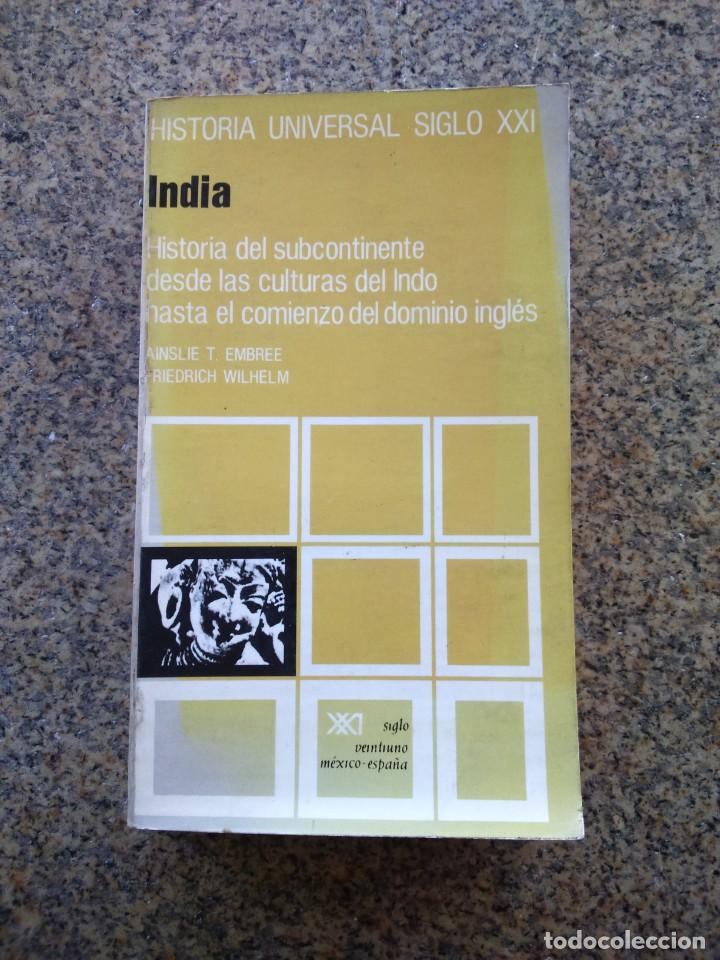 Libri di seconda mano: INDIA - HISTORIA DEL SUBCONTINENTE DESDE LAS CULTURAS DEL INDO HASTA EL DOMINIO INGLES