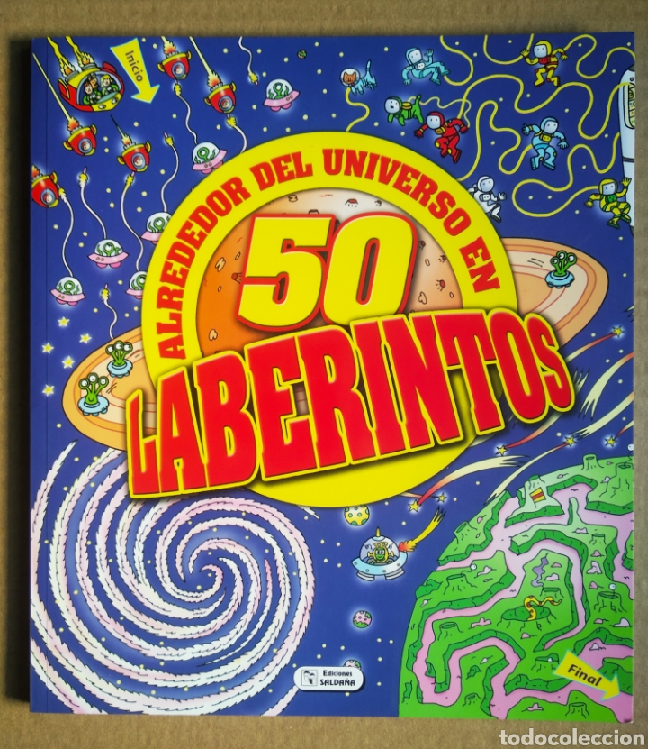 Libros de segunda mano: Alrededor del Universo en 50 Laberintos (Salda&ntilde;a, 2017). Sin usar. - Foto 1