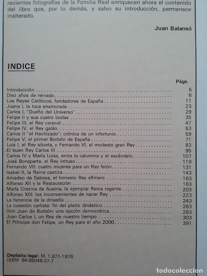 Libros de segunda mano: LA CASA REAL DE ESPA&Ntilde;A, JUAN BALANSO, 1976 - Foto 2