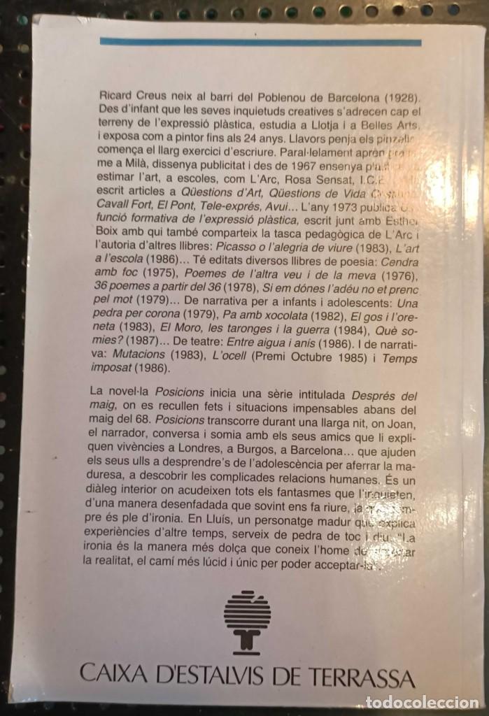 Libros de segunda mano: ❤️ LIBRO POSICIONS, RICARD CREUS, 1988 ❤️ - Foto 3