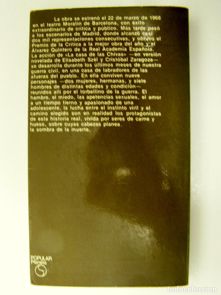 Libros de segunda mano: LA CASA DE LAS CHIVAS - JAIME SALOM - PLANETA, 1976 - Foto 4