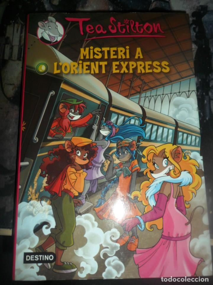 Libros de segunda mano: 367- Libro Tea Stilton - Misteri a lOrient Express (Catal&aacute;n) - Foto 1