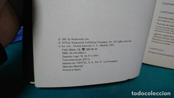 Libros de segunda mano: SOCIOLOG&Iacute;A DE LA POBLACI&Oacute;N, JOHN R. WEEKS - Foto 5