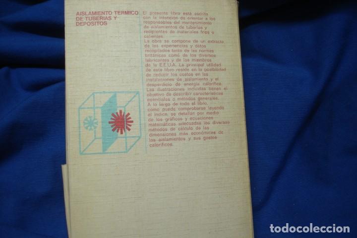 Libros de segunda mano: AISLAMIENTO T&Eacute;RMICO DE TUBER&Iacute;AS Y DEP&Oacute;SITOS - E.E.U.A. - ED. LABOR 1976 - Foto 4