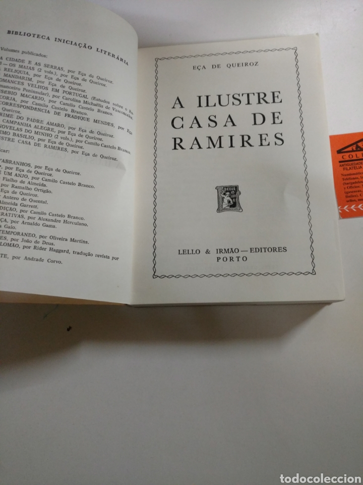 Libros de segunda mano: A ILUSTRE CASA DE RAMIRES. ECA DE QUEIROZ 1980 - Foto 3