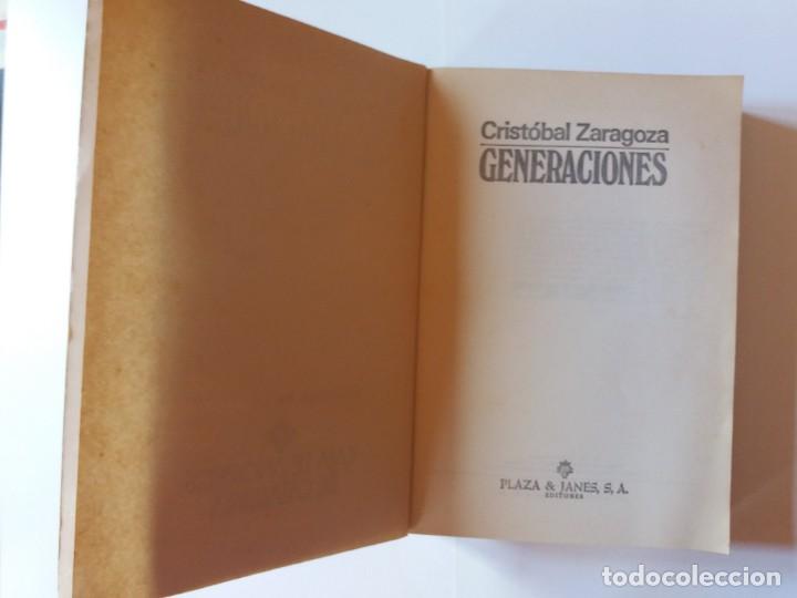 Libros de segunda mano: GENERACIONES - CRISTOBAL ZARAGOZA - Foto 2