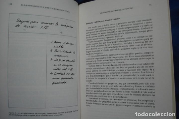 Libros de segunda mano: EL LIBRO COMPLETO SOBRE EL CIERRE EN LA VENTA -S. MASSIMINO -ED. DEUSTO 1986 - Foto 3