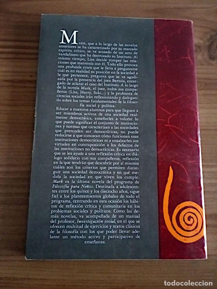 Libros de segunda mano: MARK. LIPMAN, MATTHEW. EDICIONES LA TORRE. 1 &ordf; ED. 1989 - Foto 4