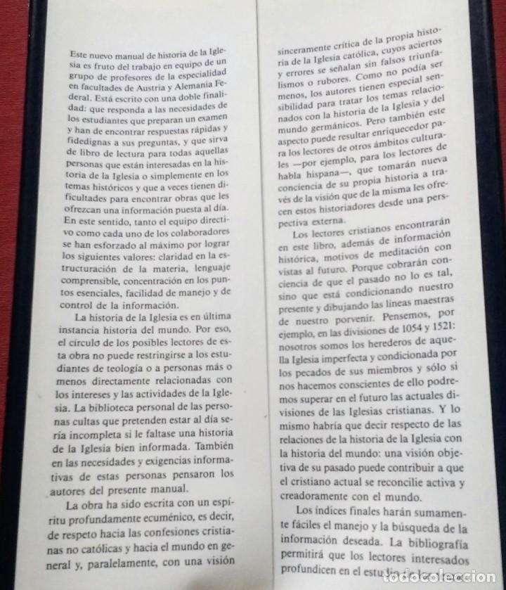 Libros de segunda mano: HISTORIA DE LA IGLESIA CATOLICA - HERDER 1989 - Foto 2