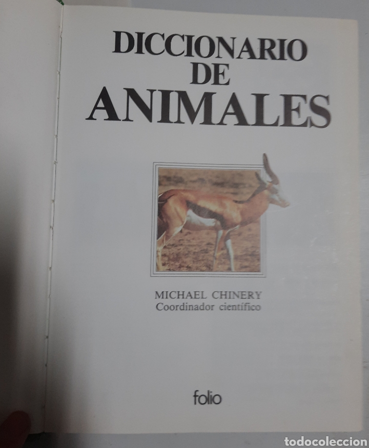 Libros de segunda mano: Diccionario de animales - Michael Chinery. Folio - Foto 1