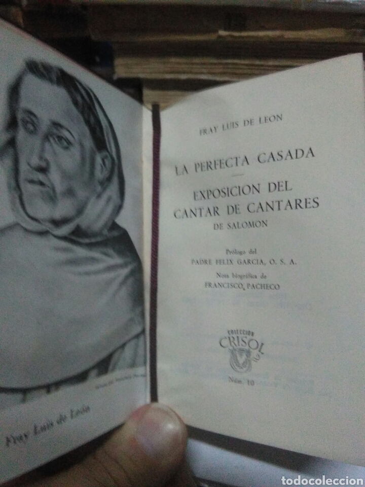 Libros de segunda mano: Fray Luis de Le&oacute;n.La perfecta casada.EditoriaL AGUILAR.( CRISOL) - Foto 1