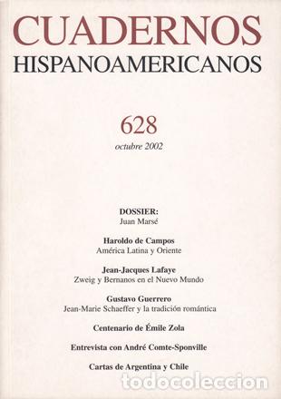 Libros de segunda mano: Cuadernos Hispanoamericanos N&ordm; 628. Dossier: Juan Mars&eacute; - Foto 1