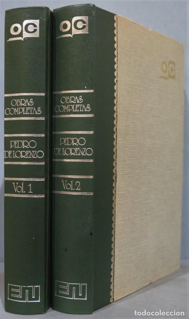 Libros de segunda mano: OBRAS COMPLETAS. PEDRO DE LORENZO. 2 TOMOS - Foto 1