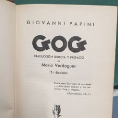 Libros de segunda mano: LIBRO GIOVANNI PAPINI GOG EDITORIAL APOLO BARCELONA